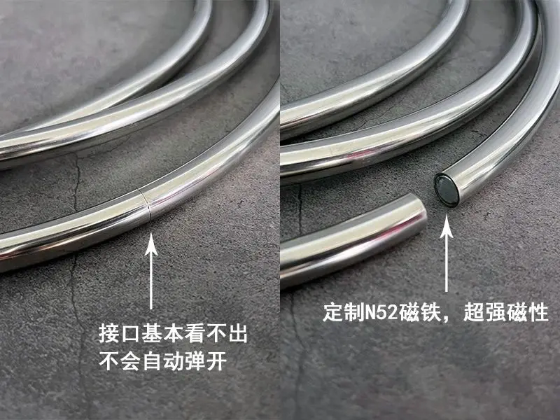 แหวนเชื่อมต่อขนาด 12 นิ้ว สำหรับการแสดงมายากล (ชุด 3 วง) แหวนเชื่อมต่อสำหรับการแสดงบนเวทีและมายากลข้างถนน อุปกรณ์มายากลสำหรับการแสดงจิตวิทยา