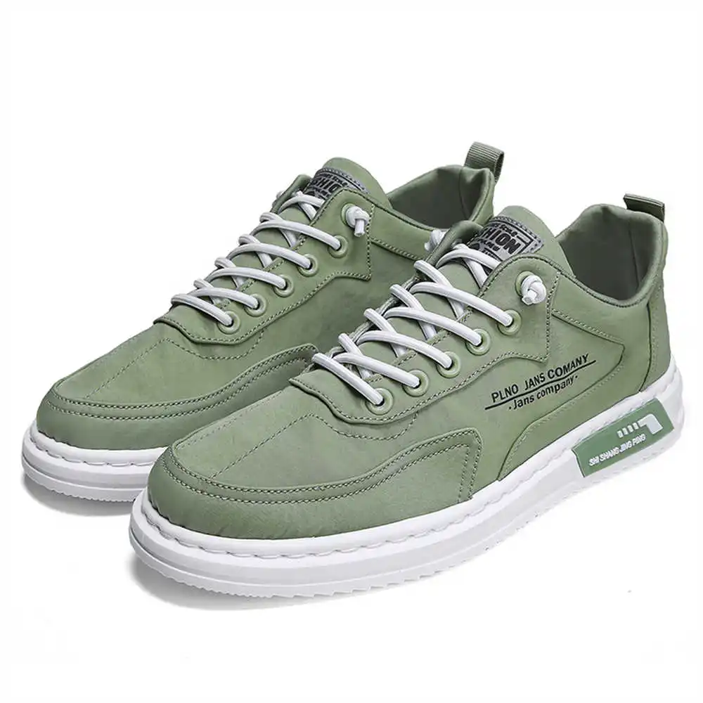 Round Toe Round Tip Flat Flat Walking Shoes Men Gray Sneakers Without Heels Sport Seasonal Exercise Pretty Sneacker Sports