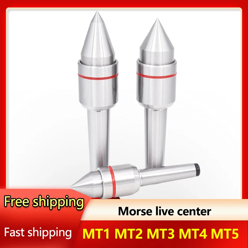 High Precision Waterproof Morse Cone Live Center M1 MT2 MT3 MT4 Rotating Thimble Morse Tapper Turning Center lathe tool