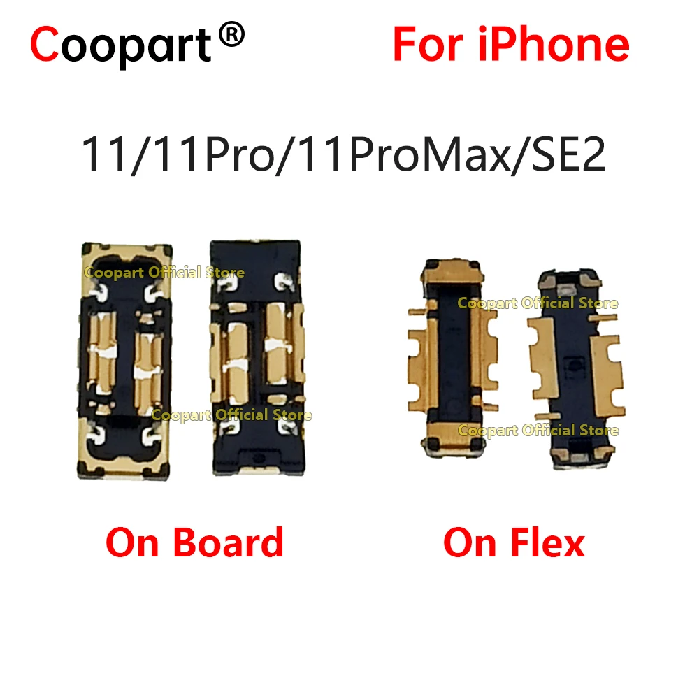 

ew Inner Battery FPC Connector Clip Contact replacment for iPhone 11 11pro /11pro max SE2 on board/cable/Flex