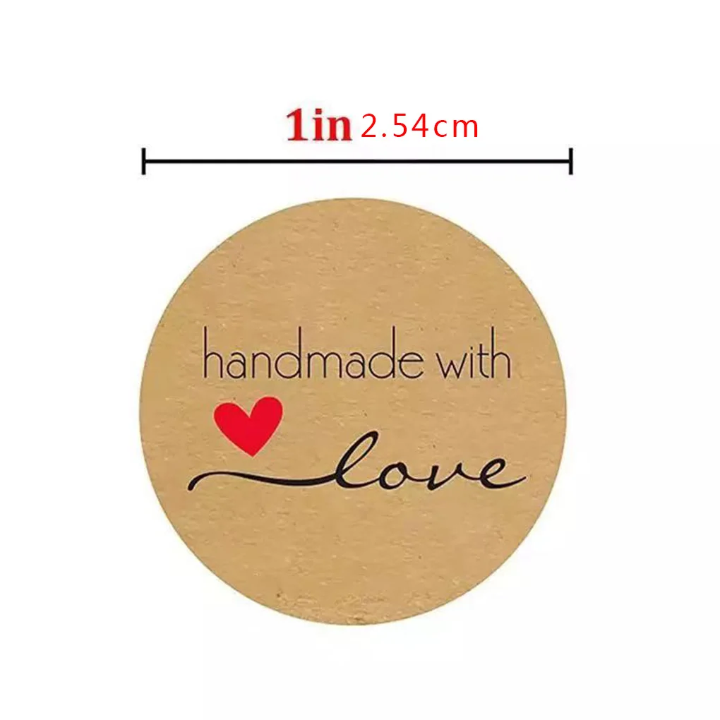 500PCS/Roll Handmade DIY Wedding Holiday Self Adhesive Baking Sticker Label Envelope Lable Paper Gift Tags