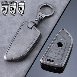 Zinc Alloy Car Key Case Cover for BMW X1 X3 X4 X5 F15 X6 F16 G30 7 Series G20 G30 G01 G02 G05 G11 G32 520 525 F30 118i 218i 320i