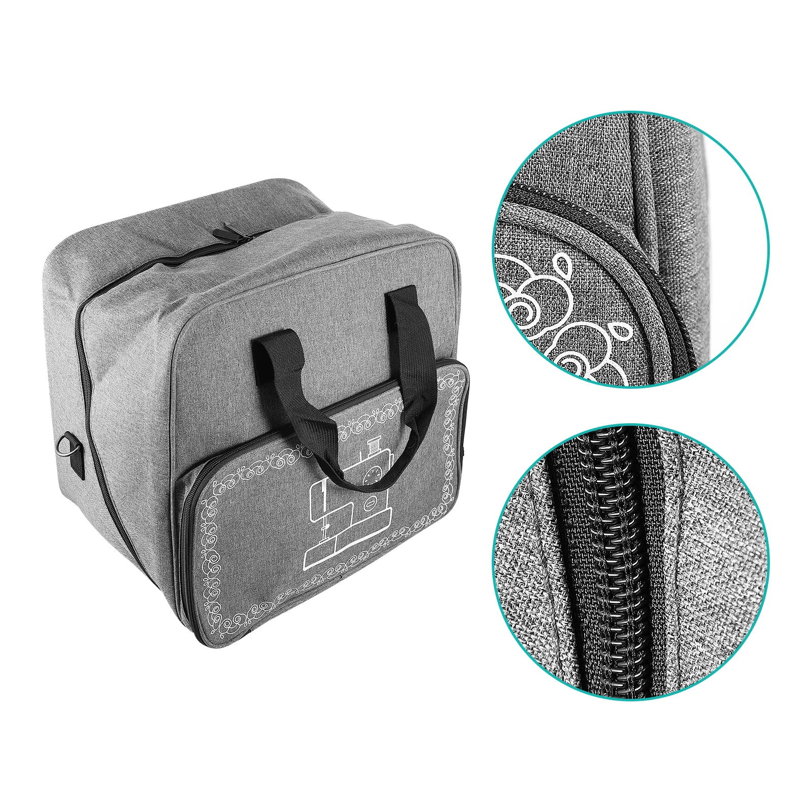 

Durable Oxford Cloth Machine Storage Bag Lightweight Portable Travel Case Outdoor Use Large Capacity Wide Opening Carrying Tote