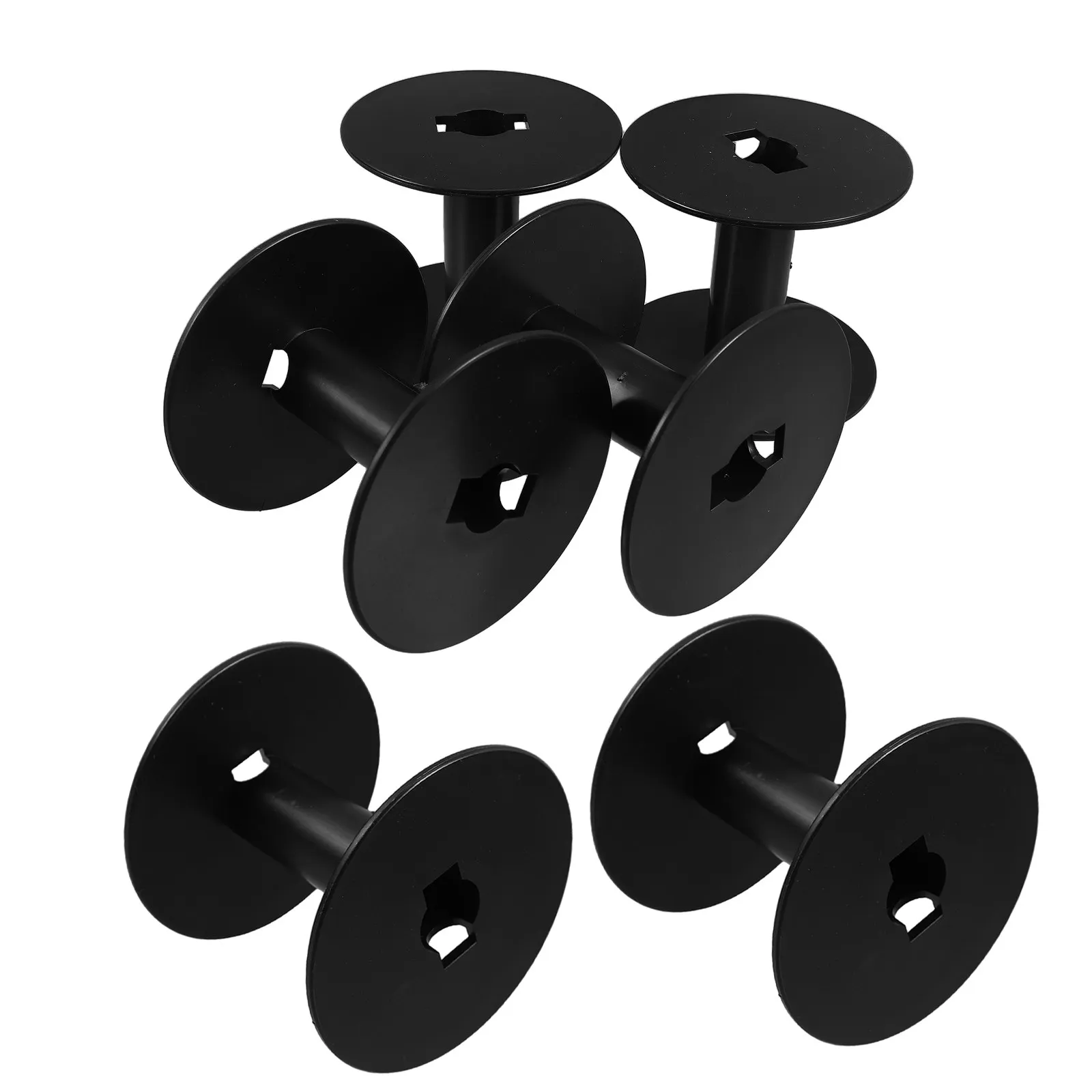6Pcs Small Plastic Wire Spool Cable Storage Reel Extension Cord Holder Electric Cord Organizer Portable Winding