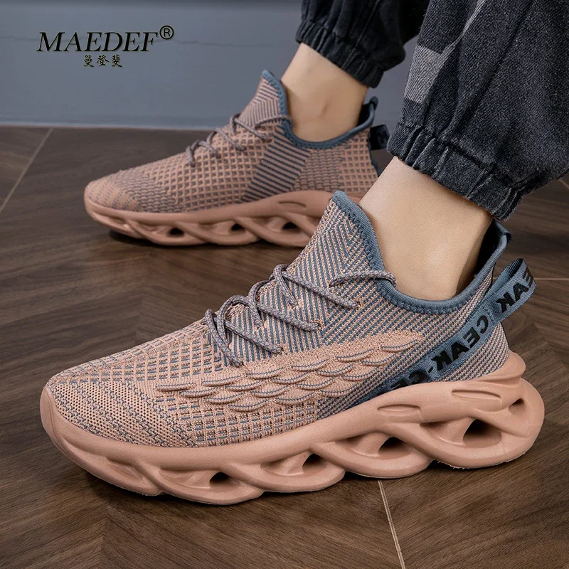 MAEDEF Shoes Men Non-Slip Male Sneakers Outdoor Sport Walking Jogging Shoe for Men Shock-Absorbing Sneaker Man Vulcanize Shoes