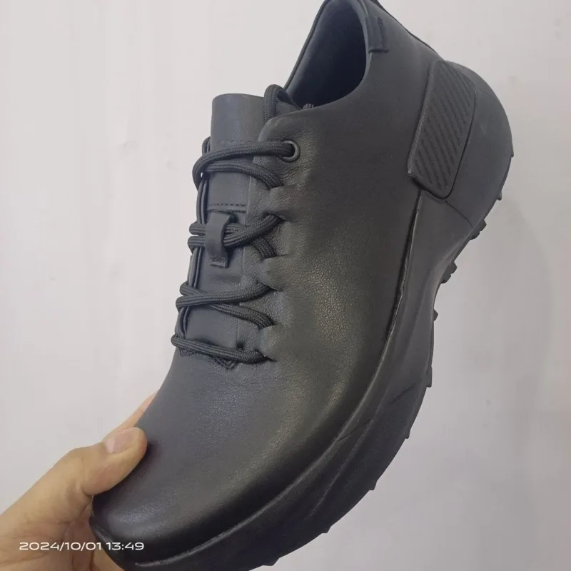 Sapatos de golfe clássicos para homens de couro preto tênis de ginásio dos homens anti-deslizamento treinamento de golfe homem sapato esportivo de boa qualidade