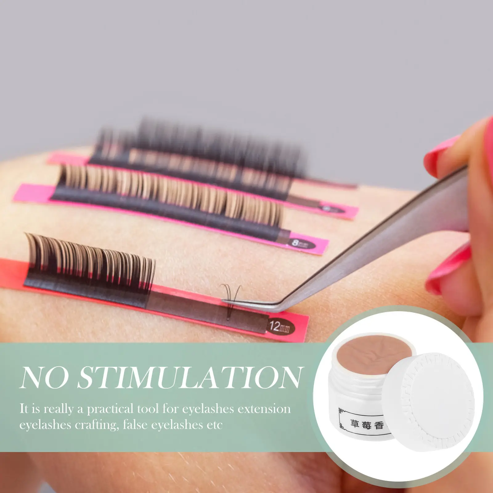12G Eyelash Remover Cream Professional Grade Fast Acting Adhesive Dissolver for Eyelash Extension Crafting Home Salon Use Makeup