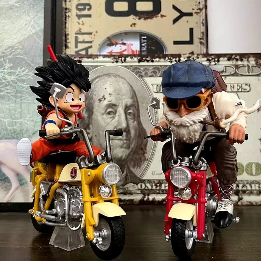 figura-de-anime-dragon-ball-de-14cm-55-polegadas--goku-e-mestre-roshi-estatua-de-pvc-para-decoracao-de-mesa-modelo-de-colecao