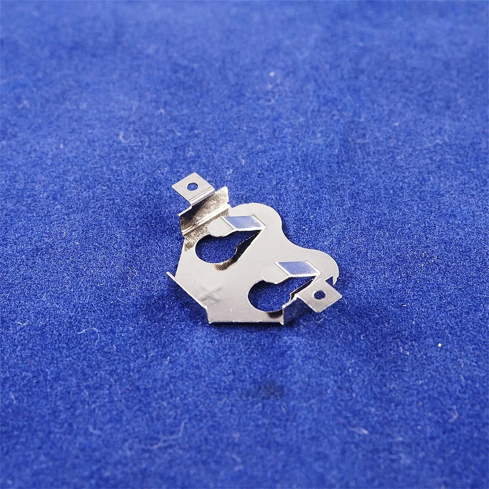 10/100 Pcs CR1612 1616 Battery Holder Button Cell Retainer Coin Cell CR1620 CR1632 Connector Cross MPD BK-869 Through Holes SMD