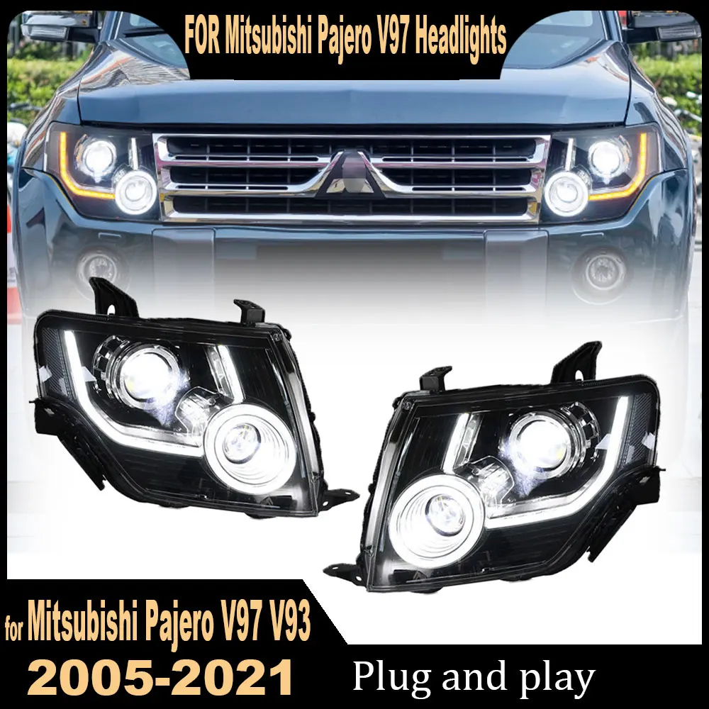 

LED Car Lights For Mitsubishi Pajero V97 Headlights 2005-2021 V93 LED Headlight Montero V87 V95 Upgrade Headlamp Plug and play