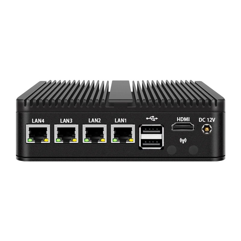 Intel Celeron J4125 Zachte Router Fanless Mini Pc 4Xintel I225/I226 2.5G Lan Com Pfsense Firewall Appliance Esci AES-NI