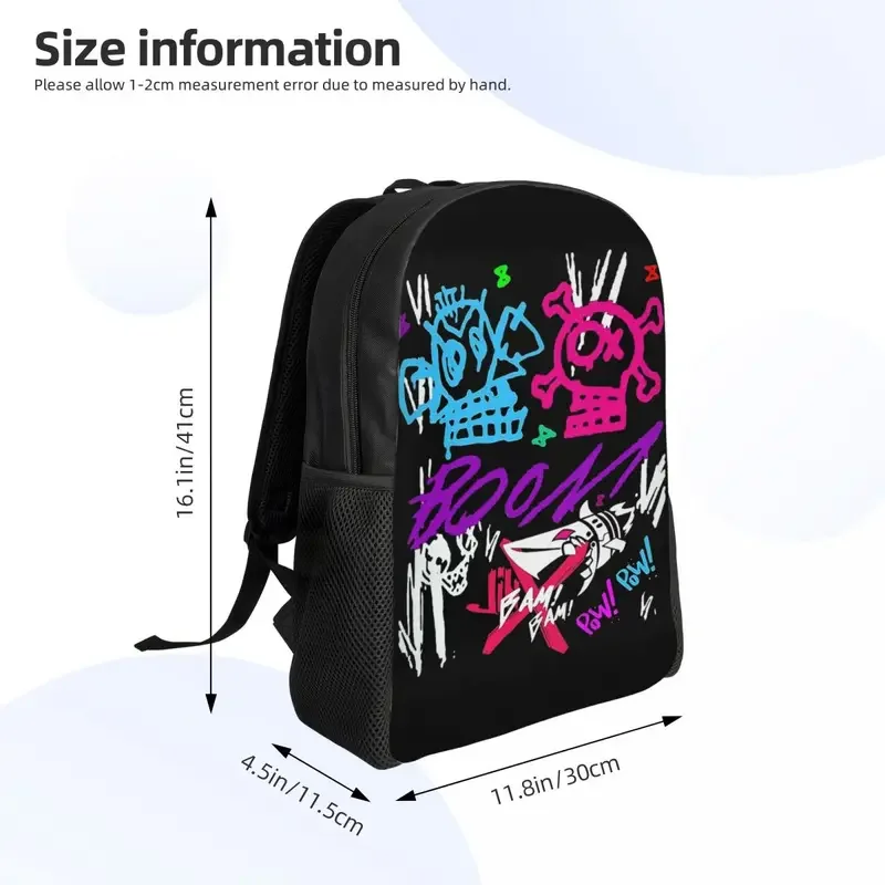 Customized Boom Jinxed Monkey Backpack League Battle Game Legends Arcane School College Travel Bags Bookbag Fits 15 Inch Laptop