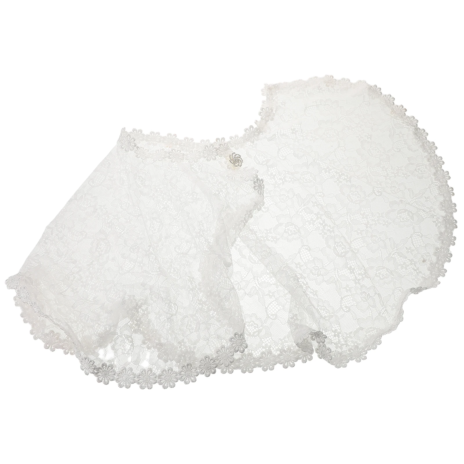 

Dressing Supply Cape Shawl Evening Beautiful All-match Lace Capes for Women Flower Girl