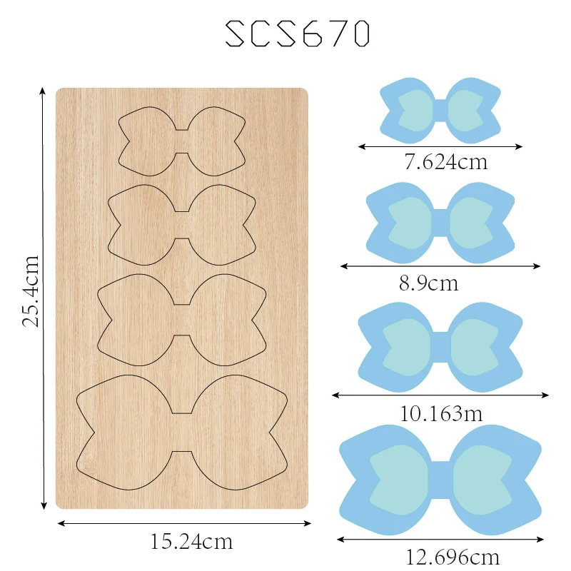 Wooden Bow Cutting Knife Die, Used with the Machine, SCS670