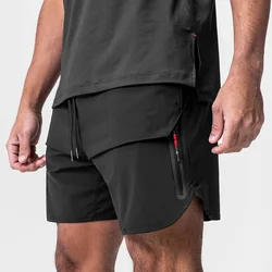 Pantalones cortos deportivos de secado rápido para hombre, ropa de calle informal para gimnasio, correr, trotar, Fitness, culturismo, Verano