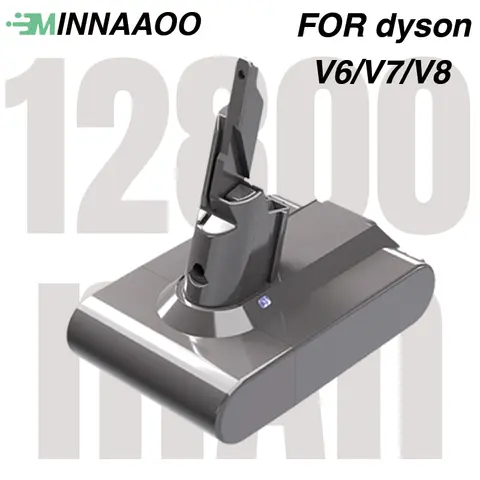 🔋MINNAAOO 12000mAh for Dyson V6 V7 V8 battery Rechargeable SV10 SV11 SV09 Vacuum Cleaner Battery DC58 for Sony Battery Cel