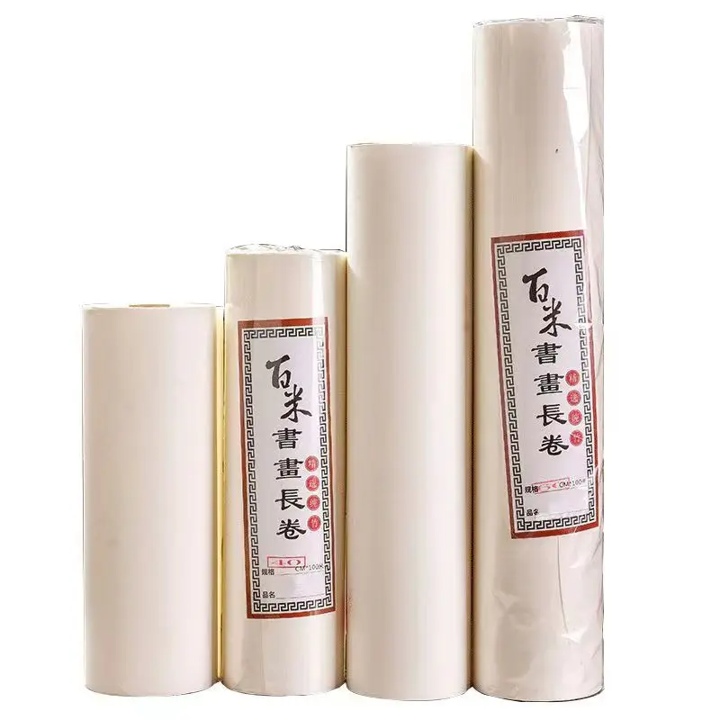 Rolling Raw Rice Paper Chinese Meticulous Painting Half Ripe Xuan Paper Chinese Calligraphie Painting Raw Xuan Paper Papier