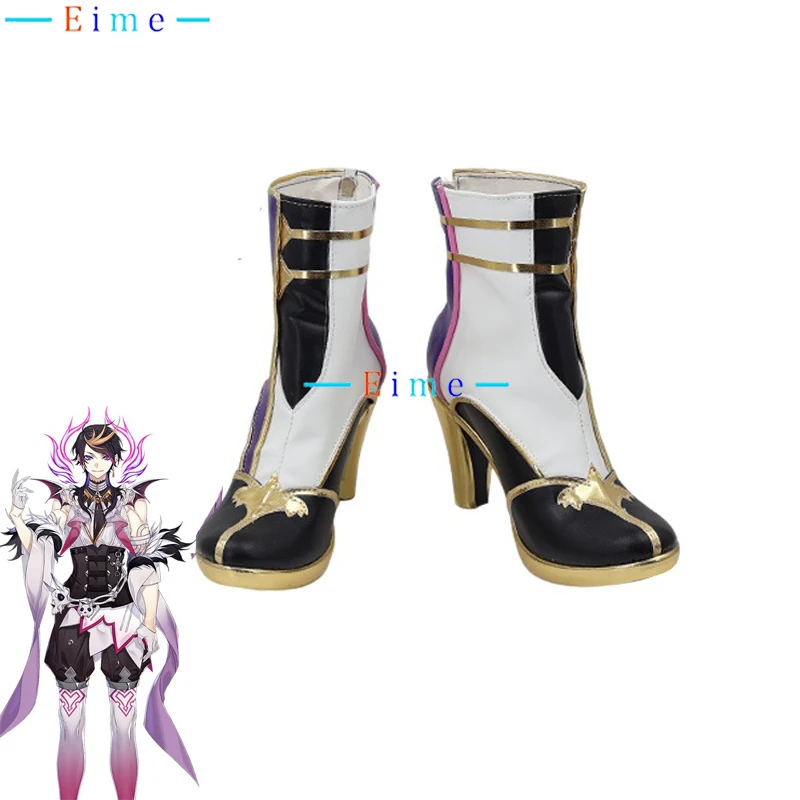 

Shu Yamino Cosplay Shoes Vtuber Cosplay Props Anime Accessories Halloween Carnival Boots PU Leather Shoes Custom Made