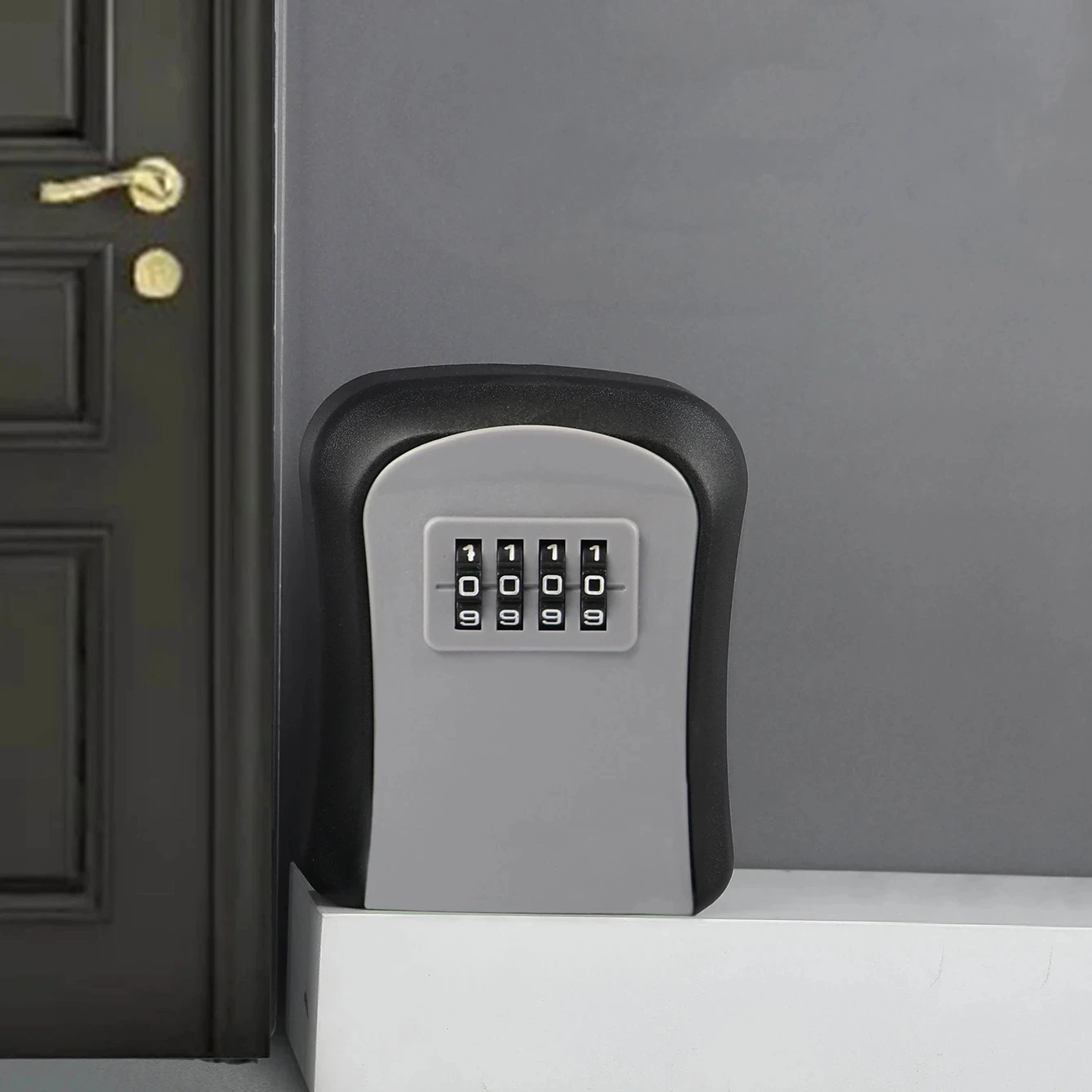 Wall-Mounted Key Storage Box For Home, Password Key Box, Outdoor Resettable Secret Code Lock Safe Lock Box, Storage Safe