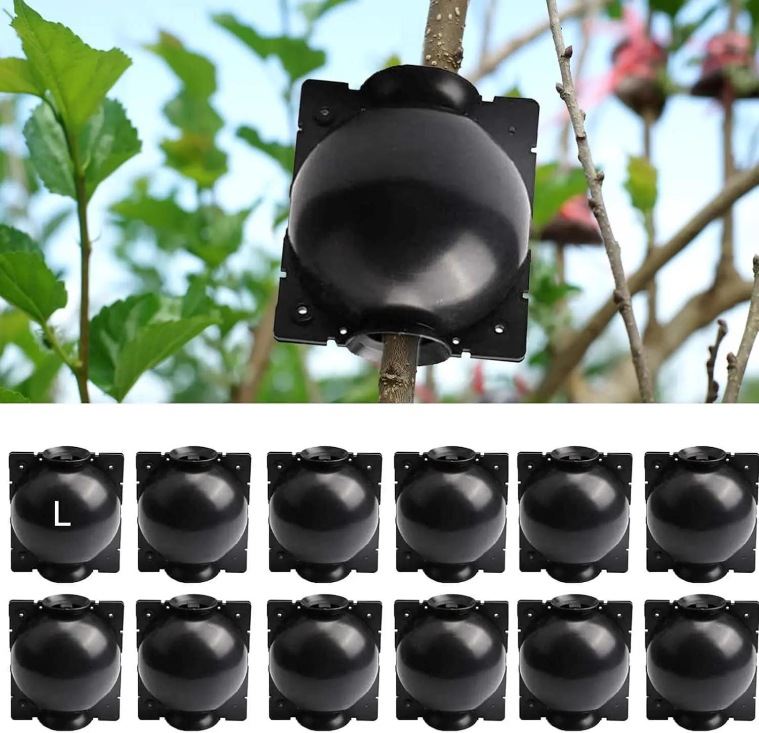 Plant Grafting Device Reusable Plant Rooting Device Ball Air Layering Propagation High Pressure Rooter for Garden