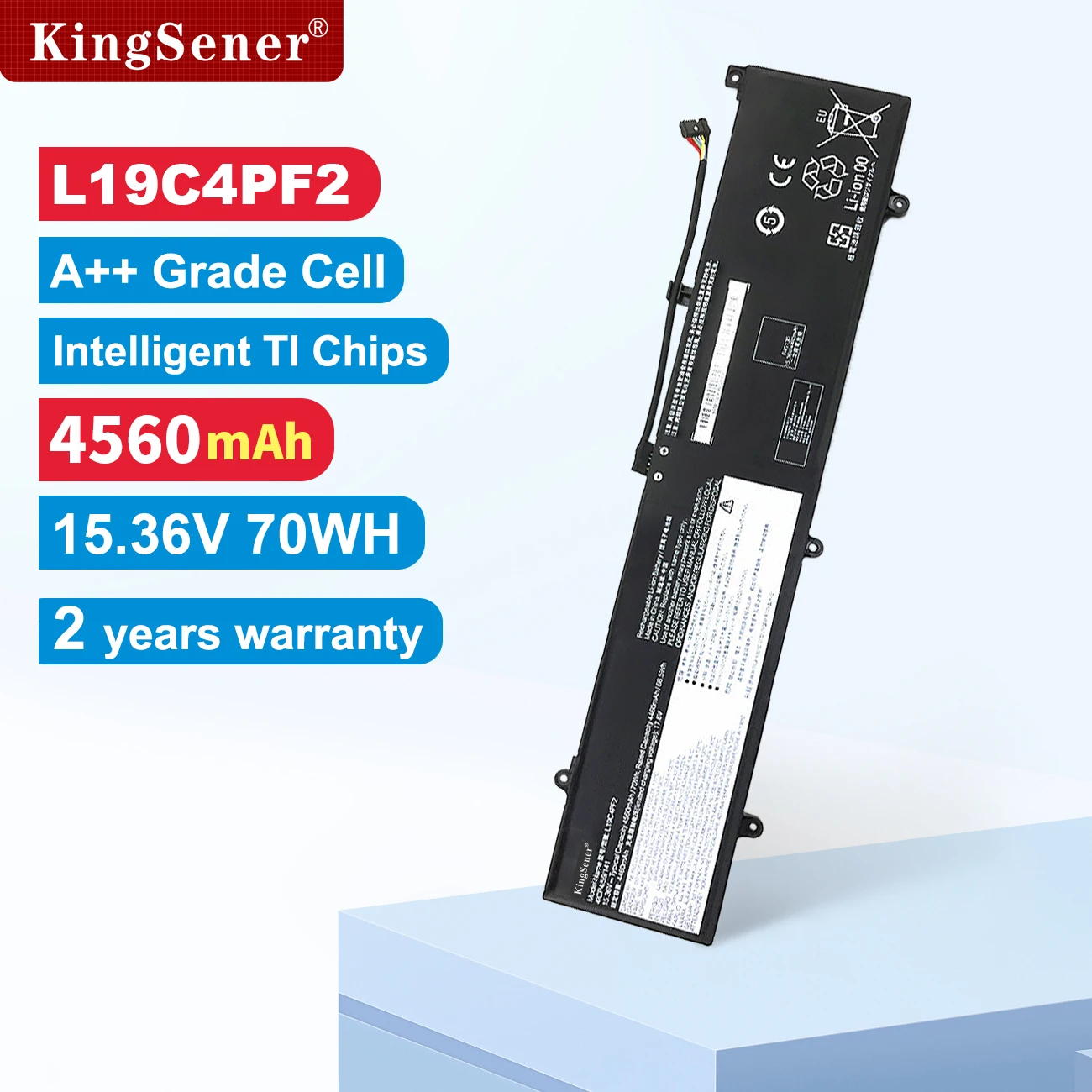 KingSener L19C4PF2 L19M4PF2 Laptop Battery For Lenovo Yoga 7-15IMH05 S750-15 Series Notebook 15.36V 4560mAh/70WH