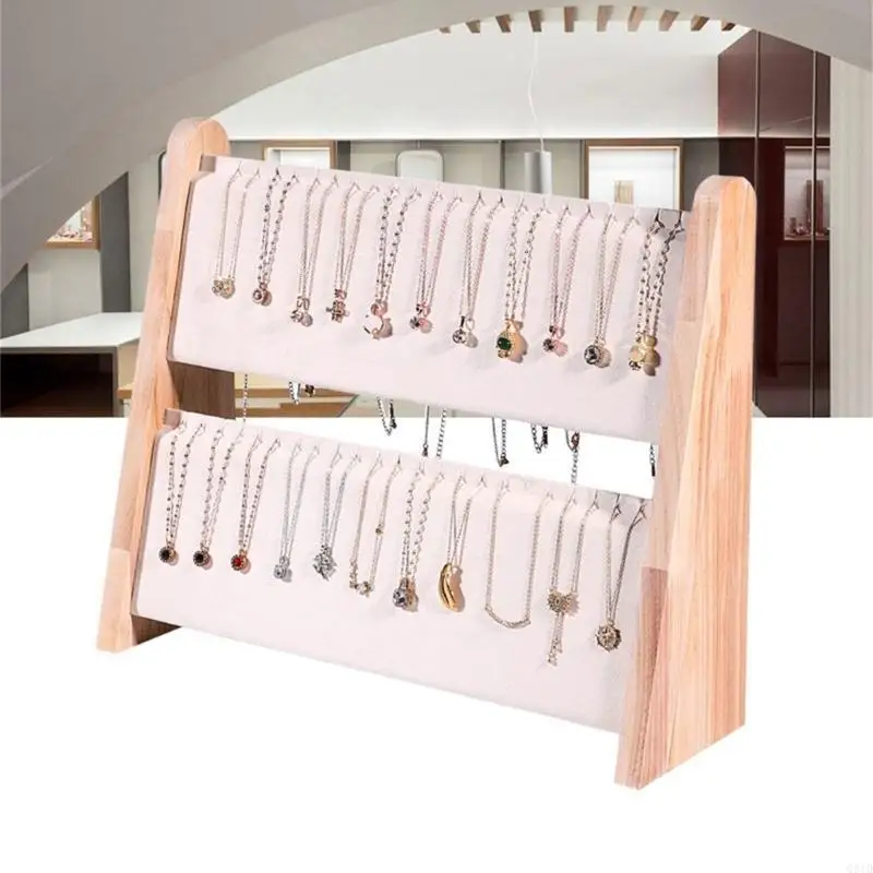 

Sturdy Jewelry Display for Shop Counter Necklace Bracelet Arrangement