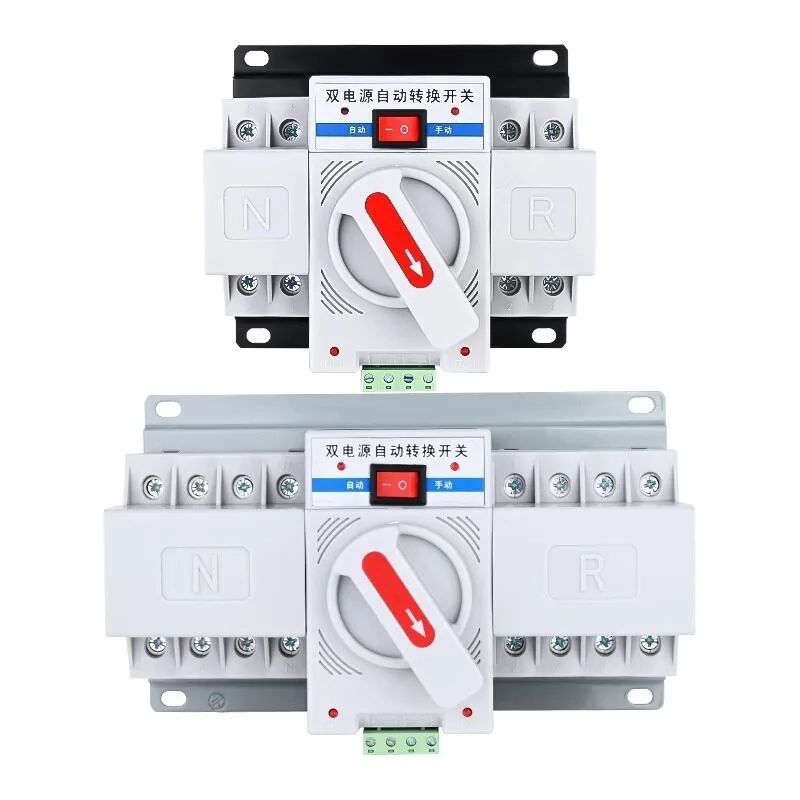 Dual power automatic transfer switch millisecond level 2p63A 220v standby switch Manual switching power controller
