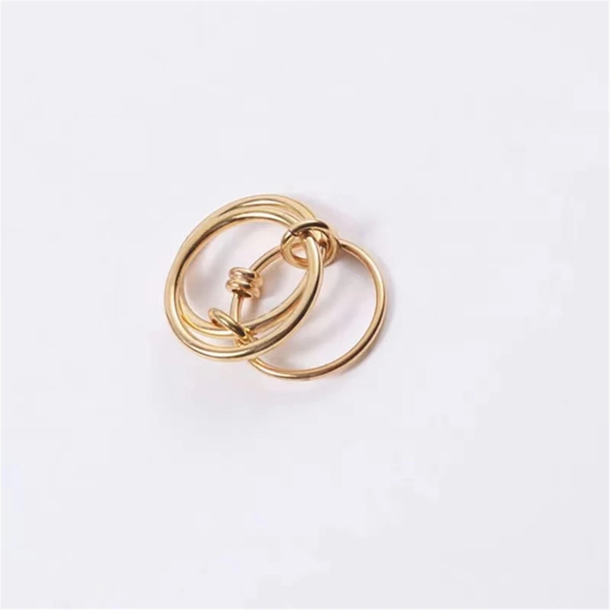 Creative 18k Gold Plated Stainless Steel Multiple Layers Finger Rings for Women Fashion Jewelry Gift