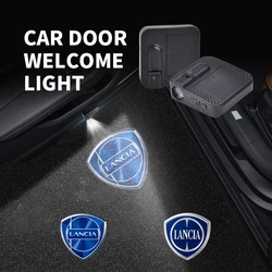 HD LED For Lancia Logo Musa Phedra Thema Thesis Delta Flavia Kappa Lybra Ypsilon Car Door Courtesy Light Projector Welcome Lamp