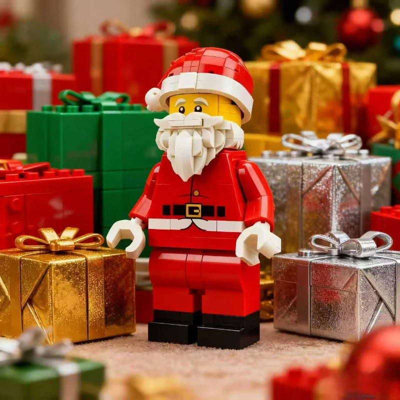 حار في صالح 40820 كبير سانتا كلوز اللبنات تجميع الطوب لعب للأطفال الكبار عيد الميلاد ديكور المنزل طابور الهدايا #2