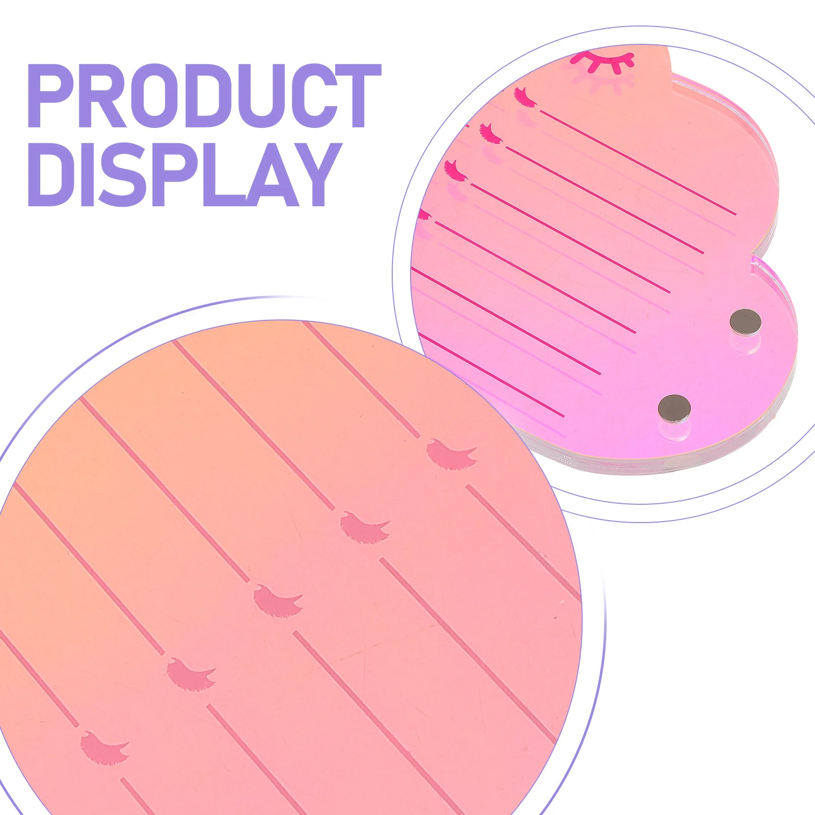 속눈썹 연장 트레이 구름 모양 아크릴 자석 속눈썹 홀더 살롱 DIY 속눈썹 도구 접착 패드 메이크업