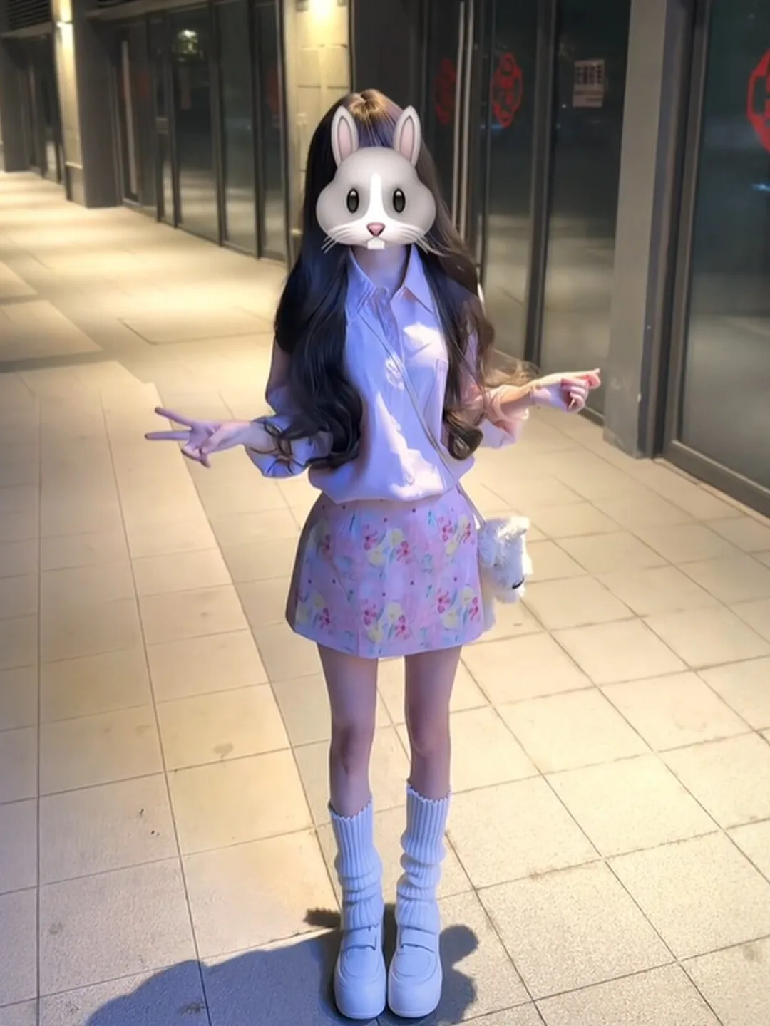 

Summer Gentle Style Shirt Print Half Skirt Two-Piece Set Women's Fashion Comfortable Breathable Breathable High Waist Short S...