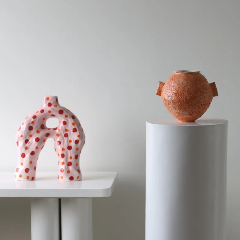 Vaso in ceramica Jingdezhen ornamento soggiorno composizione floreale vaso di ceramica retrò arte creativa idroponica wabi sabbia vento Chine