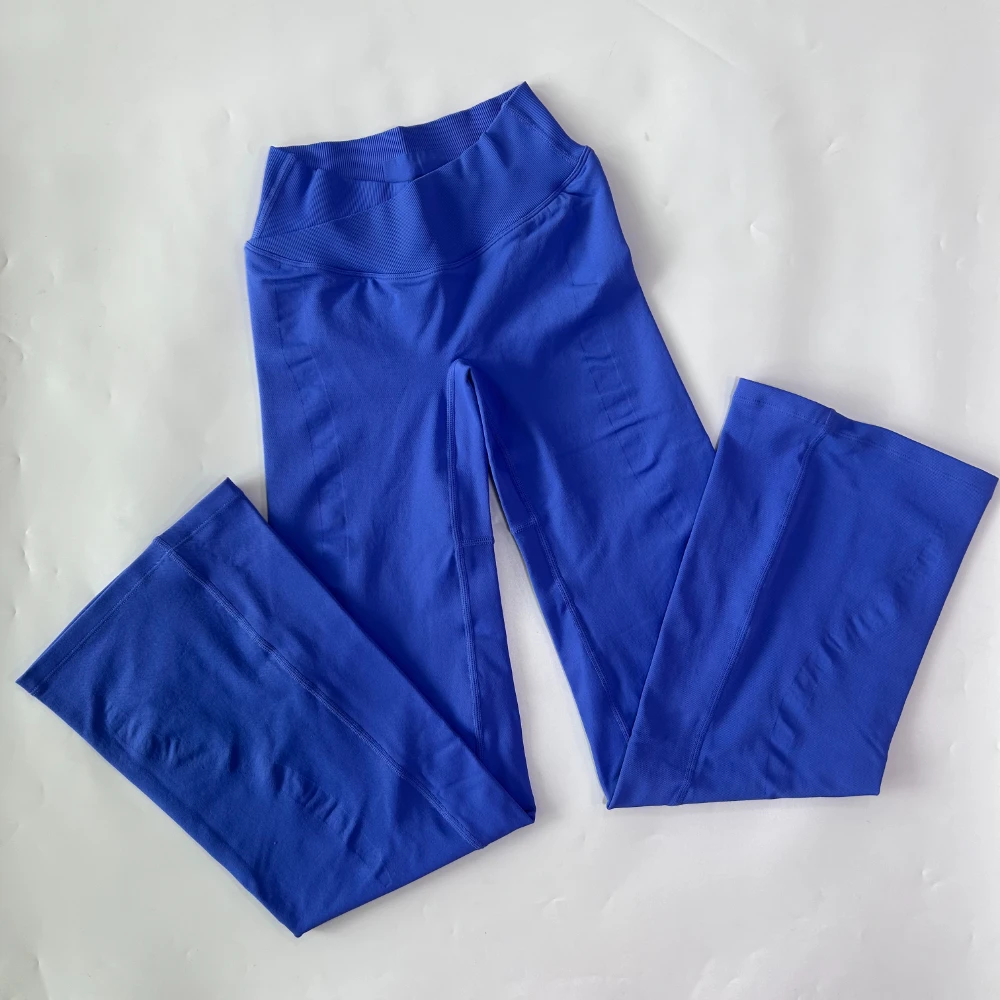Flares Legging voor dames Naadloze yogabroek Crossover V-vormige taille Uitlopende GYM-legging Sportlegging Trainingsbroek