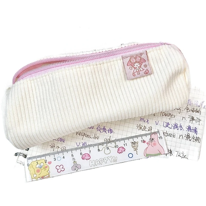 Sanrio My Melody Kuromi Pencil Case Cartoon Hello Kitty Pachacco Stationery Storage Pencil Bags Student Supplies Holiday Gifts