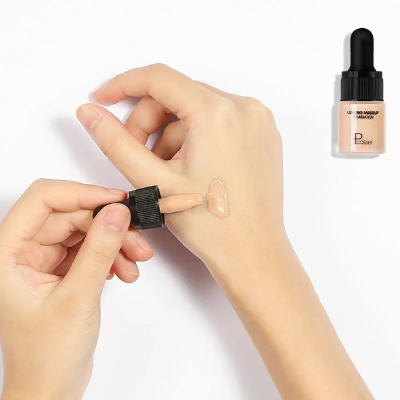 5ml Mini Liquid Foundation Full Coverage Concealer Cream Oil-control Moisturizer Contour Matte Breathable Base Makeup Foundation