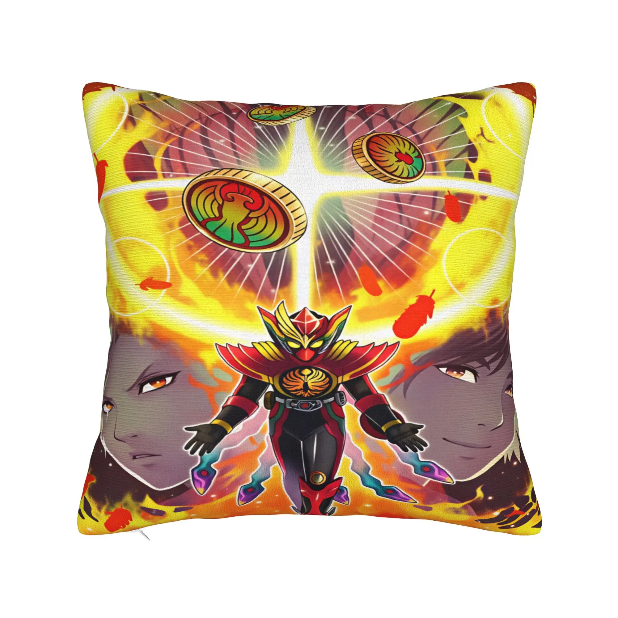 Kamen Riders Pillow Cover  Comfy Cushion Cover Cute Funny Pillow Case For Chair Sofa Home Decor