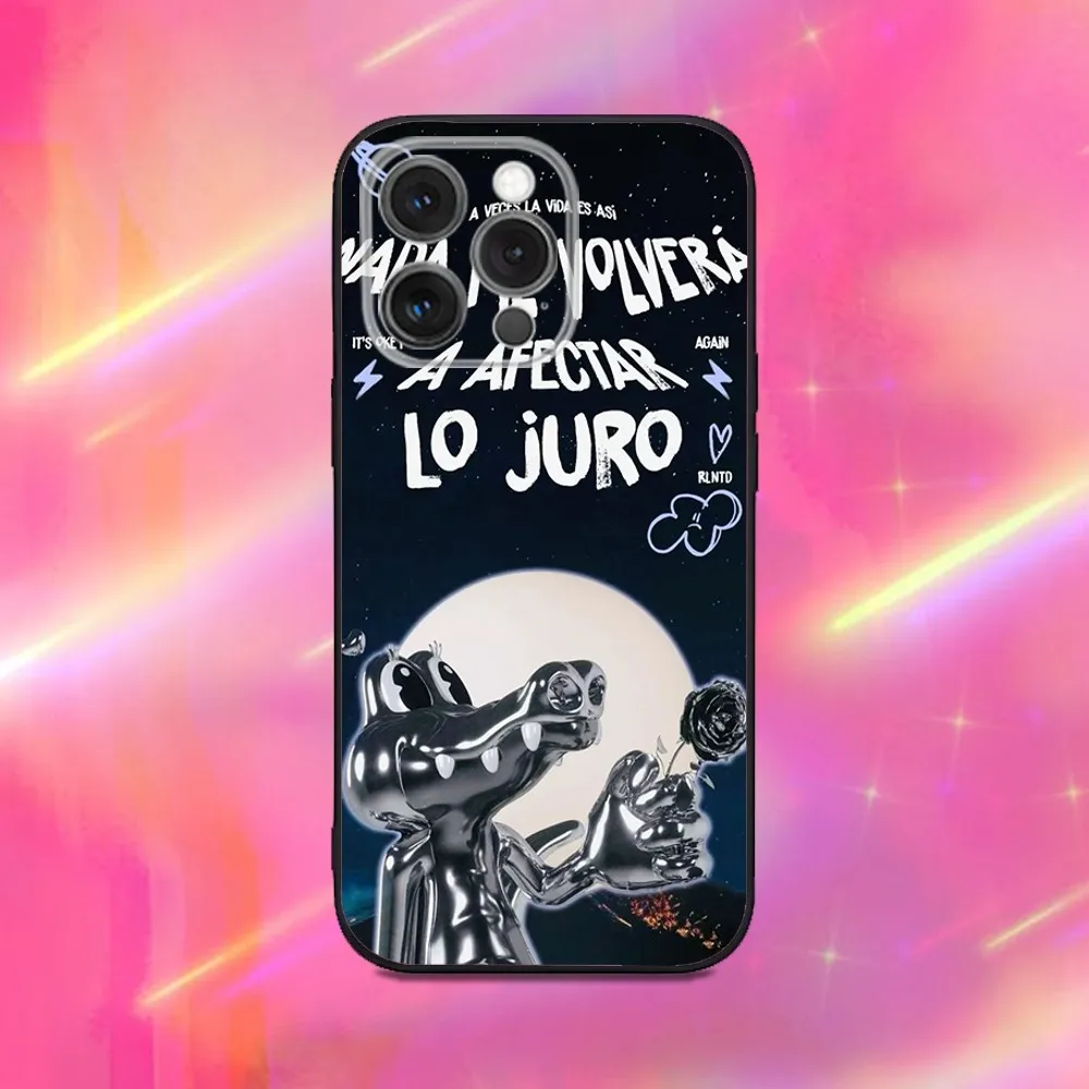 حافظة هاتف Alvaro Diaz Coco Singer لهاتف iPhone 16,15,14,13,12,11,Pro,Max,Plus,X,XS,XR,SE,8,7,Mini,Soft Silicone Black Case