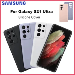 Original For Samsung Galaxy S21 Ultra Silicone Cover  for Galaxy S21 Ultra S21Ultra Silicone Protective Shockproof Case