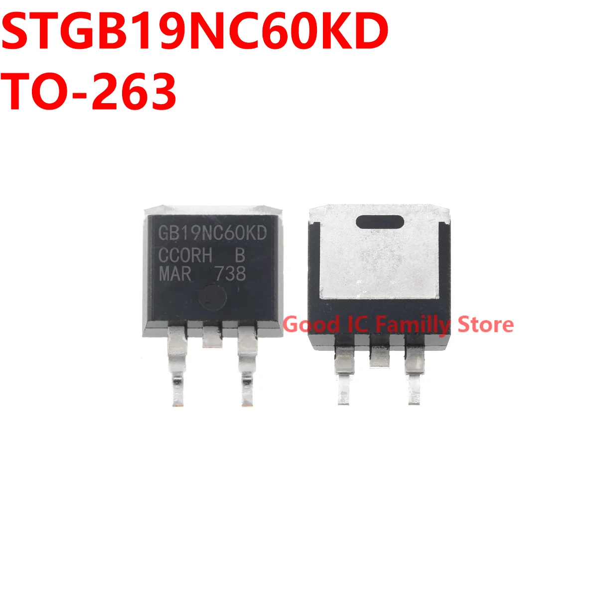 

10PCS STGB19NC60KD TO-263