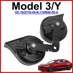 Super Loud Double Tone Snail Horn 1622755-00-B 110966000A Electric Speaker Whistle for Tesla Model 3 Y 1622755 1109660 Replace