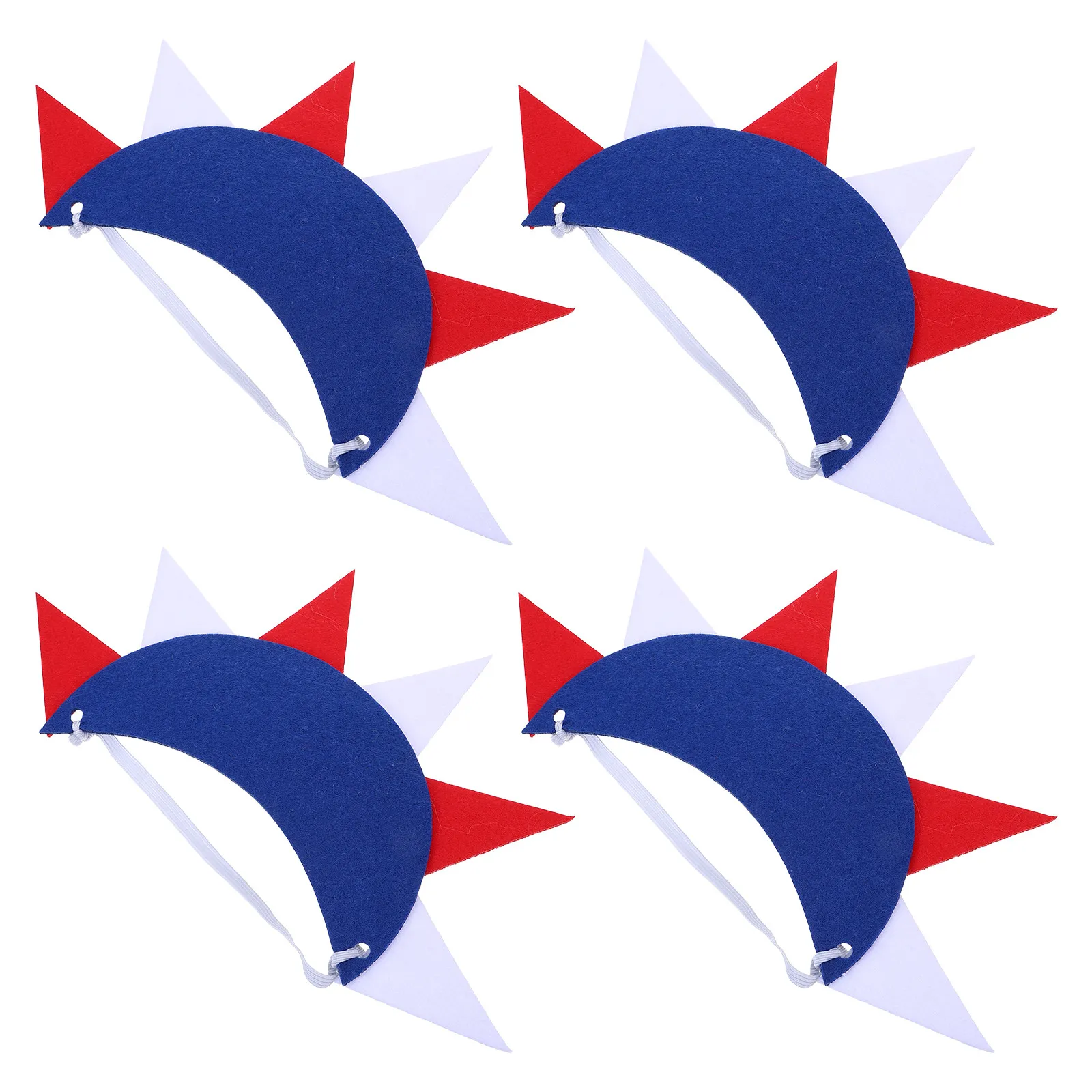 4 Peças: Chapéu Coroa Estátua da Liberdade, Tiara Dia da Independência, Viseira Fantasia Lady Liberty, Faixas de Cabelo Lembrança, Cosplay Deusa da Liberdade