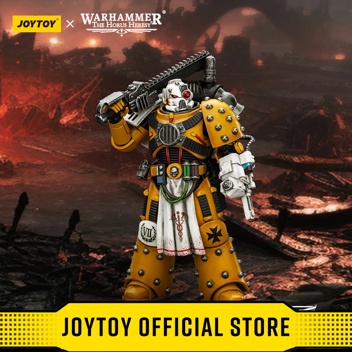

Фигурки JOYTOY Warhammer 40k 1/18 Имперские кулаки Легион Аптекарь