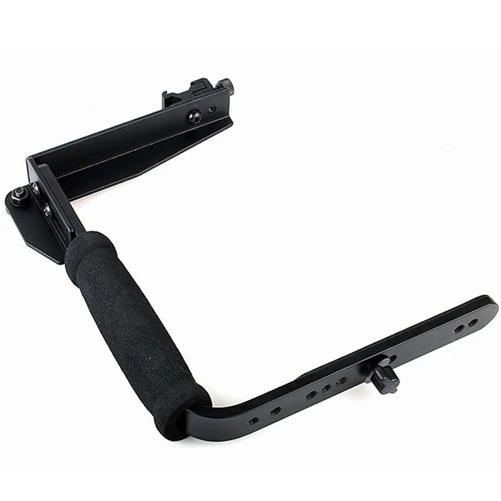 

Aluminum Alloy Camera Flash Bracket Holder Tripod Screw L-Shaped Flash Light Bracket Sturdy Easy to Use
