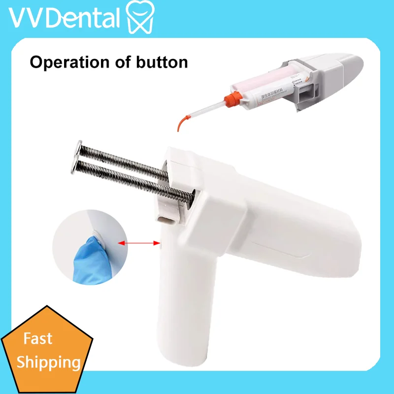 1PC VVDental Electric Dental Impression Cartridge Dispens Adjustable Speed 50ml 1:1 2:1 4:1 Cartridge Automatic Mixing Gun