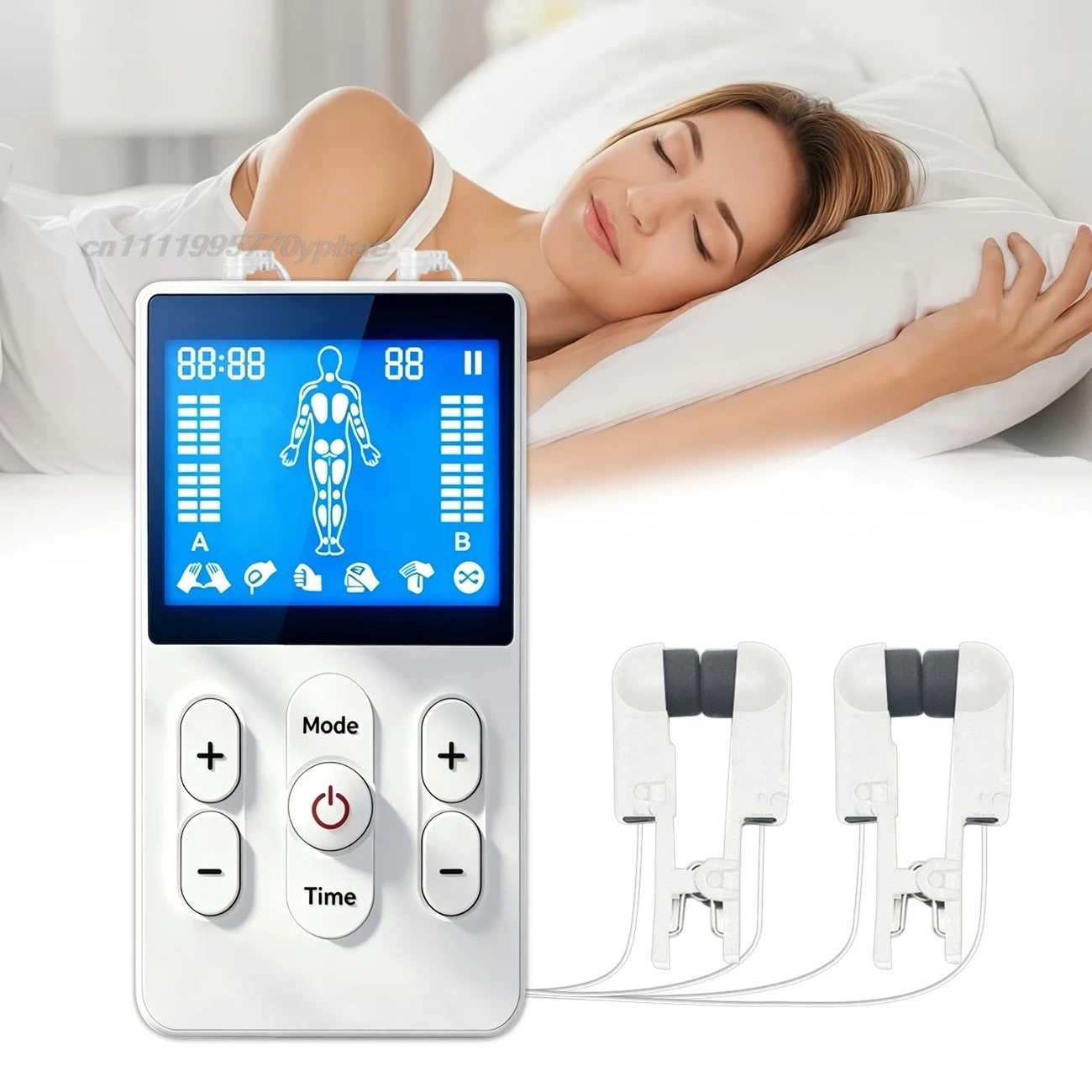 Portable Smart EMS Ear-Clip Sleep Aid Device - Microcurrent Insomnia Relief & Anxiety Therapy Rechargeable Health Care Tool