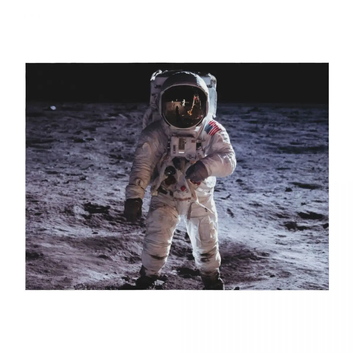 

Buzz Aldrin walking on the moon Throw Blanket christmas decoration Softest Polar Blankets For Bed Blankets