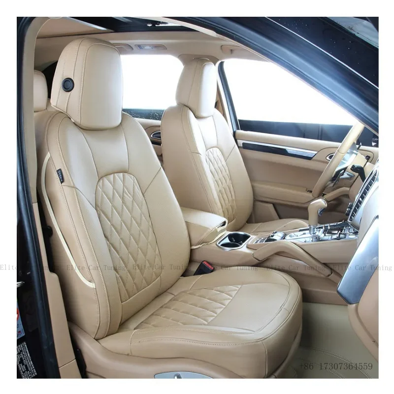 

Custom Leather Car Seat Covers High-End All-Inclusive Set for Toyota/TESLA/HONDA/FORD Protective Protectors for RAV4 Model