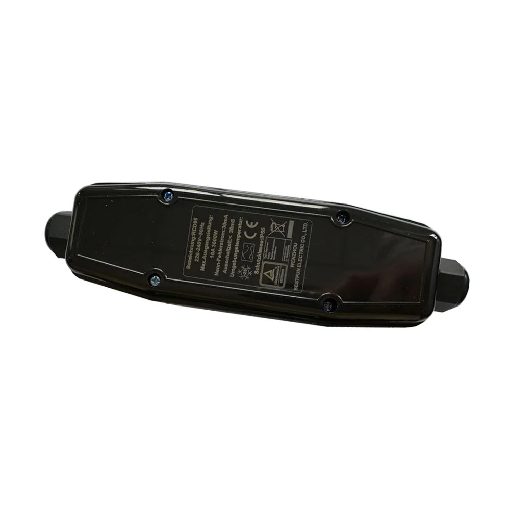 

Residual Current Protection In-line Switch Leakage Protector for Outdoor Appliance Garden Electrical Tools 30mA IP55 Waterproof