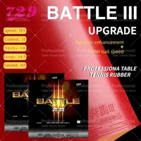 Estreno mundial 729 Amistad Battle 3 tenis de mesa goma pegajosa profesional Original Ping Pong goma 729 goma de batalla